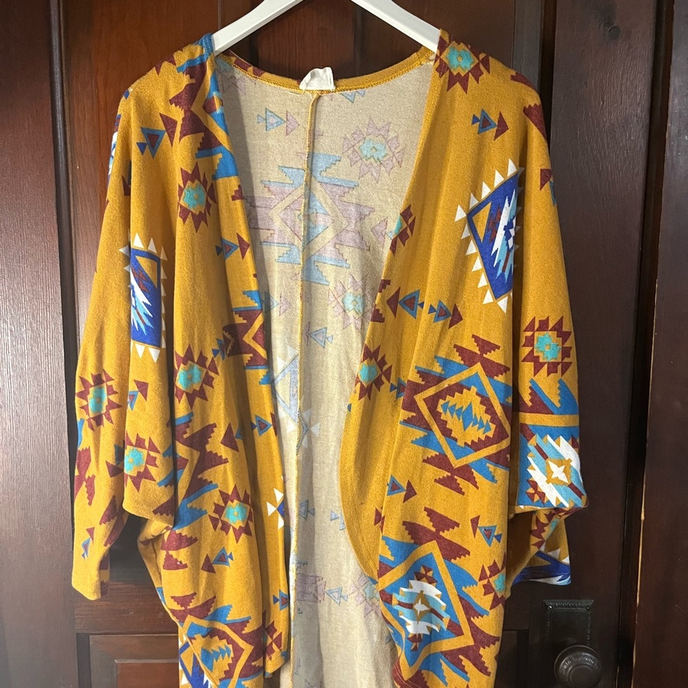 Colorful Western Pattern Kimono